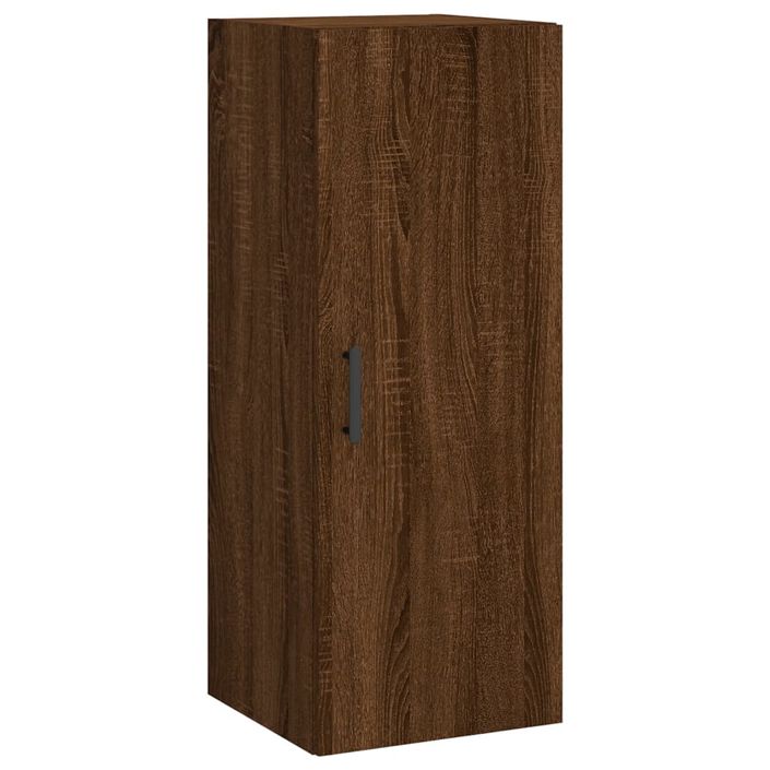 Armoire murale chêne marron 34,5x34x90 cm - Photo n°1