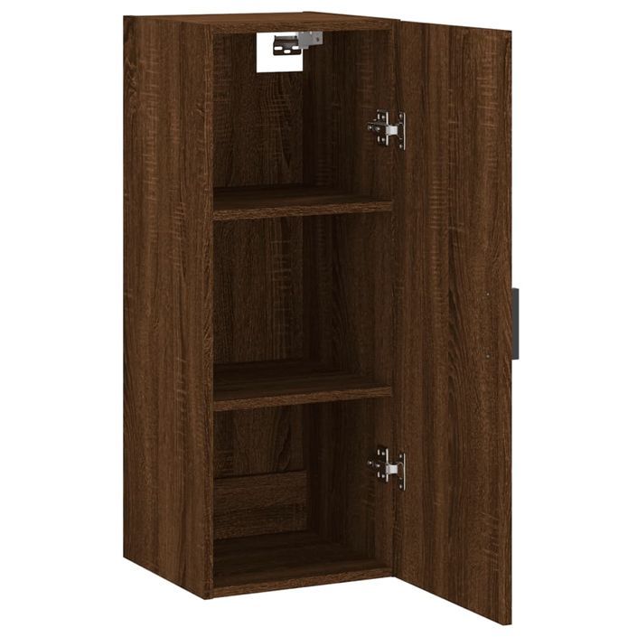 Armoire murale chêne marron 34,5x34x90 cm - Photo n°6