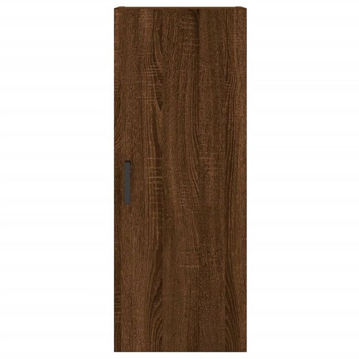 Armoire murale chêne marron 34,5x34x90 cm - Photo n°7