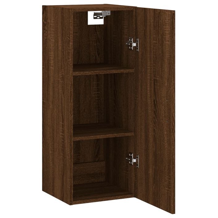 Armoire murale chêne marron 34,5x34x90 cm - Photo n°6