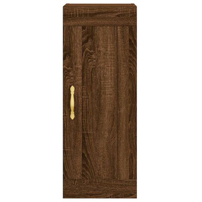 Armoire murale chêne marron 34,5x34x90 cm bois d'ingénierie - Photo n°6