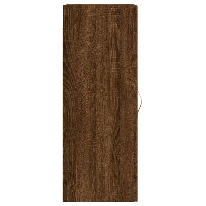 Armoire murale chêne marron 34,5x34x90 cm bois d'ingénierie - Photo n°7