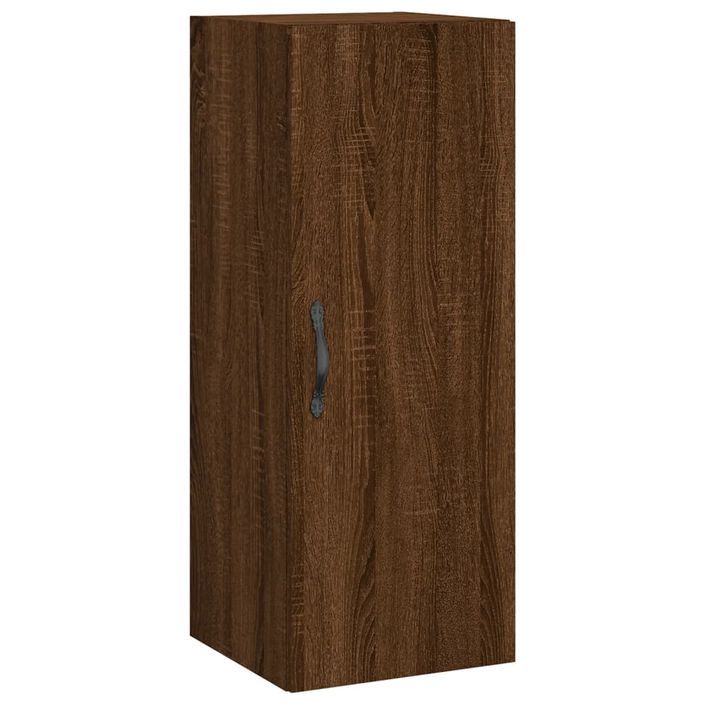 Armoire murale chêne marron 34,5x34x90 cm bois d'ingénierie - Photo n°1