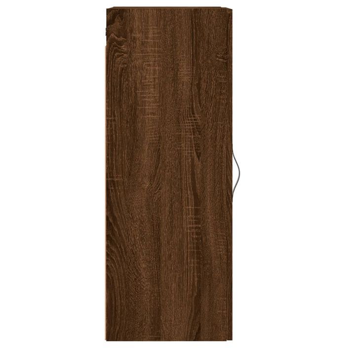 Armoire murale chêne marron 34,5x34x90 cm bois d'ingénierie - Photo n°7