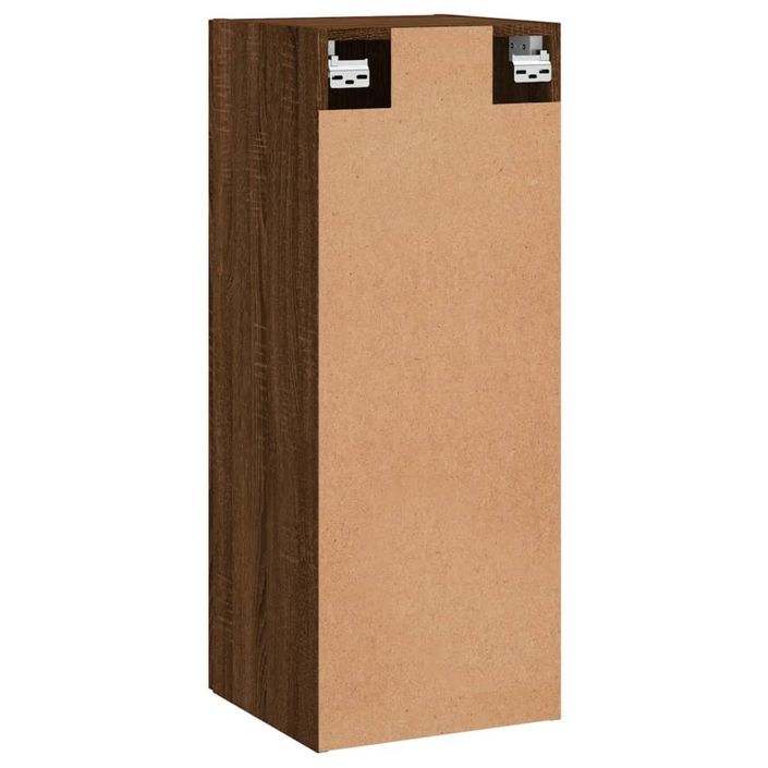 Armoire murale chêne marron 34,5x34x90 cm bois d'ingénierie - Photo n°8