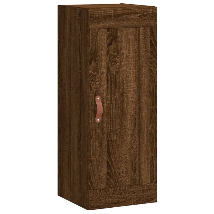 Armoire murale chêne marron 34,5x34x90 cm bois d'ingénierie - Photo n°1