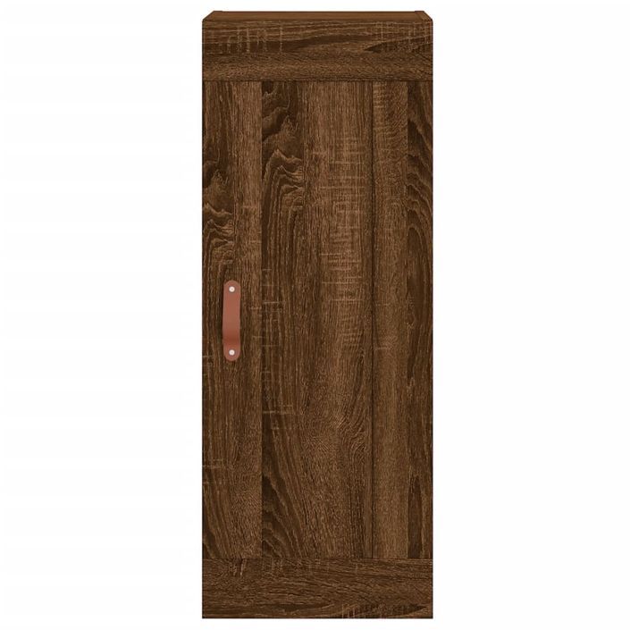 Armoire murale chêne marron 34,5x34x90 cm bois d'ingénierie - Photo n°7