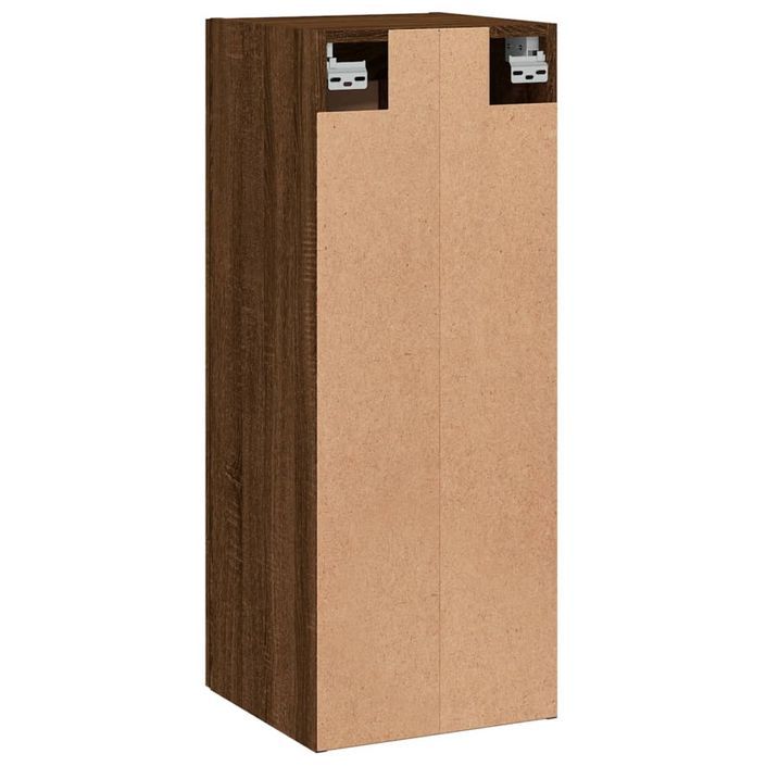 Armoire murale chêne marron 34,5x34x90 cm bois d'ingénierie - Photo n°9