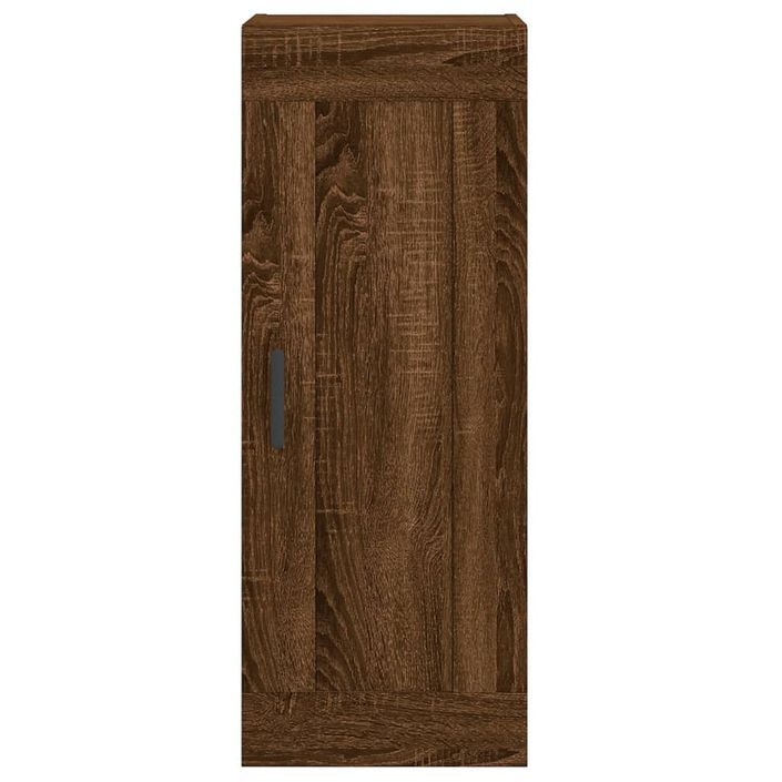 Armoire murale chêne marron 34,5x34x90 cm bois d'ingénierie - Photo n°7