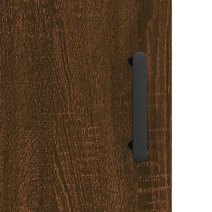 Armoire murale chêne marron 34,5x34x90 cm bois d'ingénierie - Photo n°12