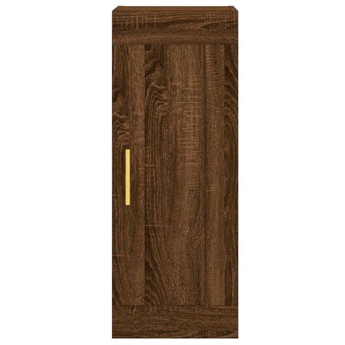 Armoire murale chêne marron 34,5x34x90 cm bois d'ingénierie - Photo n°6