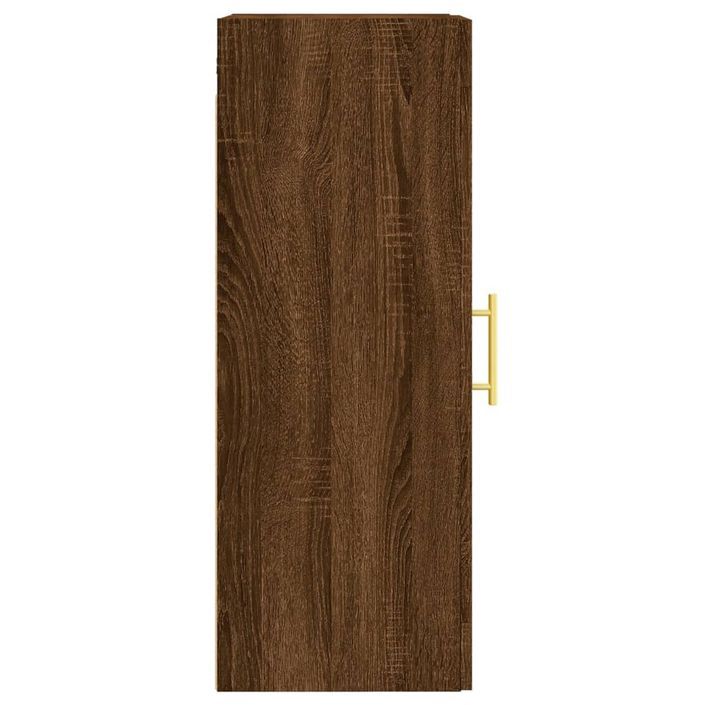 Armoire murale chêne marron 34,5x34x90 cm bois d'ingénierie - Photo n°8