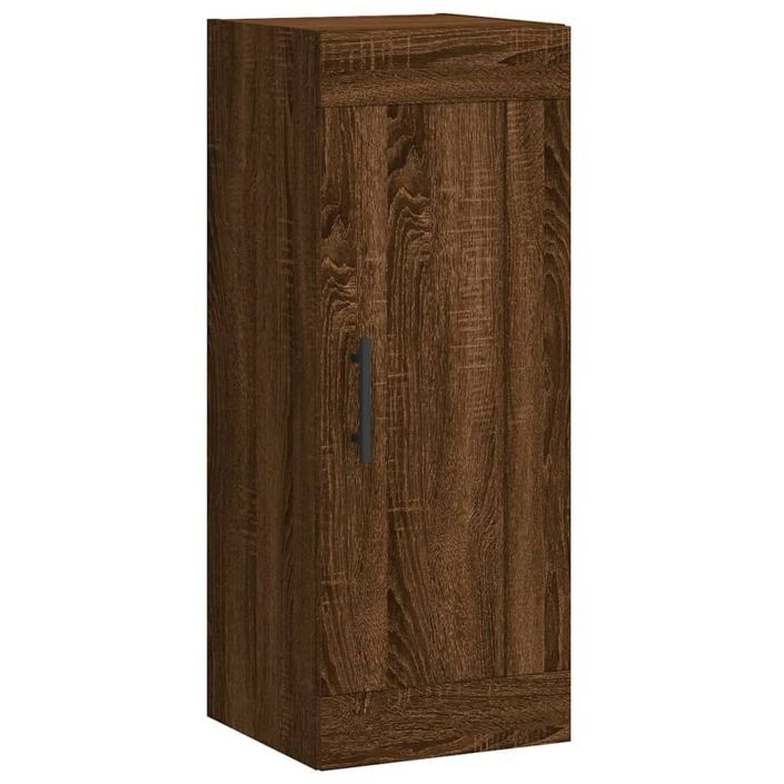 Armoire murale chêne marron 34,5x34x90 cm bois d'ingénierie - Photo n°1