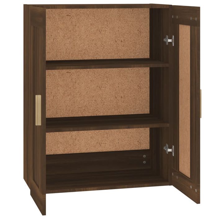 Armoire murale chêne marron 69,5x32,5x90 cm bois ingénierie - Photo n°6