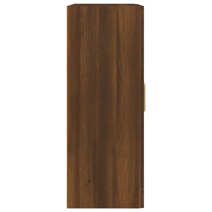 Armoire murale chêne marron 69,5x32,5x90 cm bois ingénierie - Photo n°7