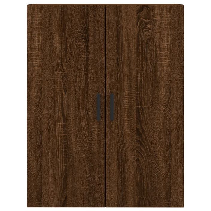 Armoire murale chêne marron 69,5x34x90 cm - Photo n°7