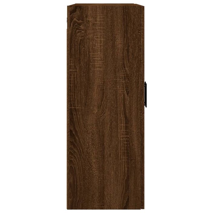 Armoire murale chêne marron 69,5x34x90 cm - Photo n°8