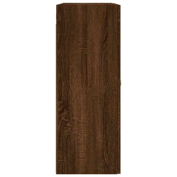 Armoire murale chêne marron 69,5x34x90 cm - Photo n°8