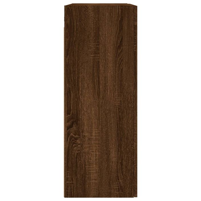 Armoire murale chêne marron 69,5x34x90 cm - Photo n°8