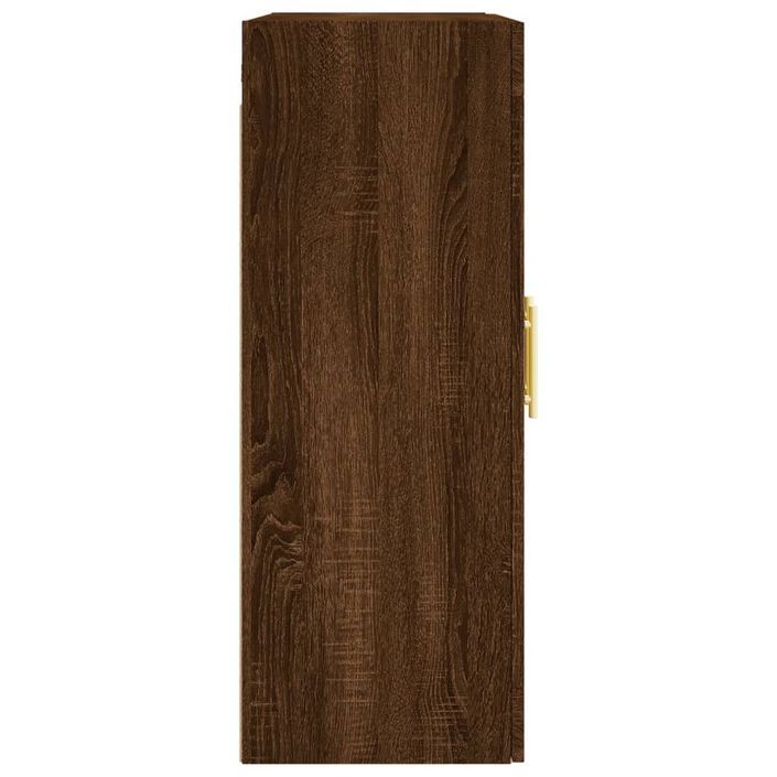 Armoire murale chêne marron 69,5x34x90 cm - Photo n°8