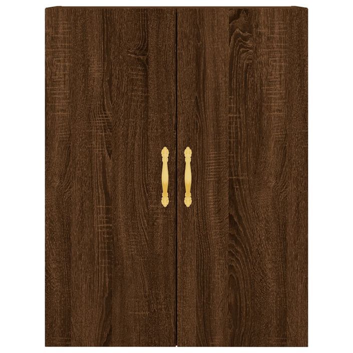 Armoire murale chêne marron 69,5x34x90 cm - Photo n°7