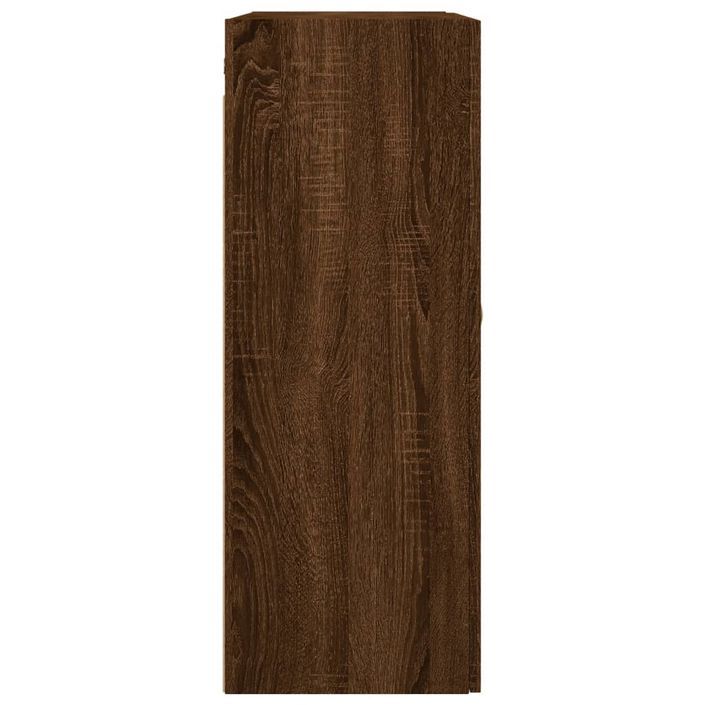 Armoire murale chêne marron 69,5x34x90 cm - Photo n°8