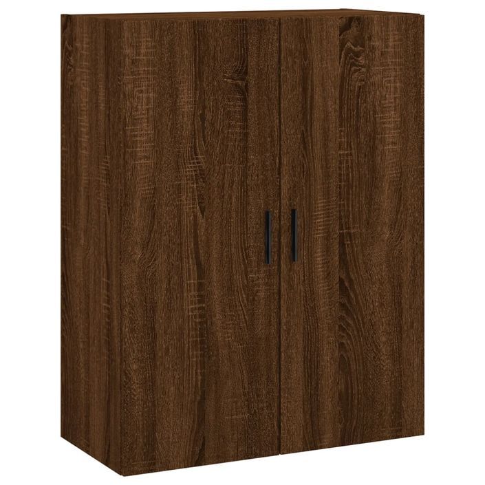 Armoire murale chêne marron 69,5x34x90 cm - Photo n°1