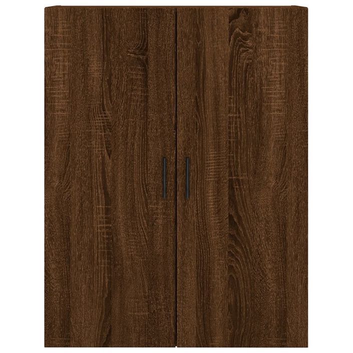 Armoire murale chêne marron 69,5x34x90 cm - Photo n°7