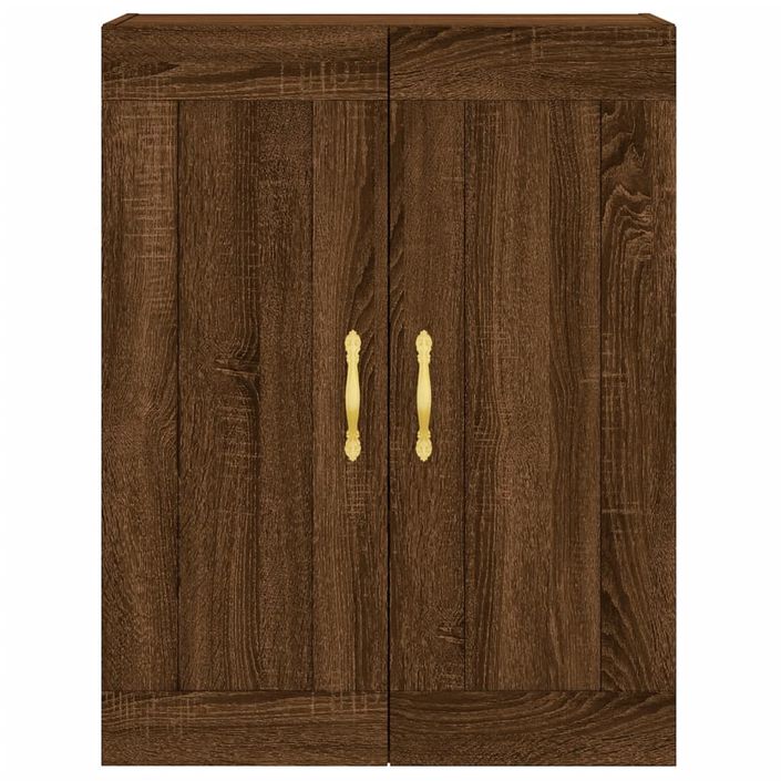 Armoire murale chêne marron 69,5x34x90 cm bois d'ingénierie - Photo n°7