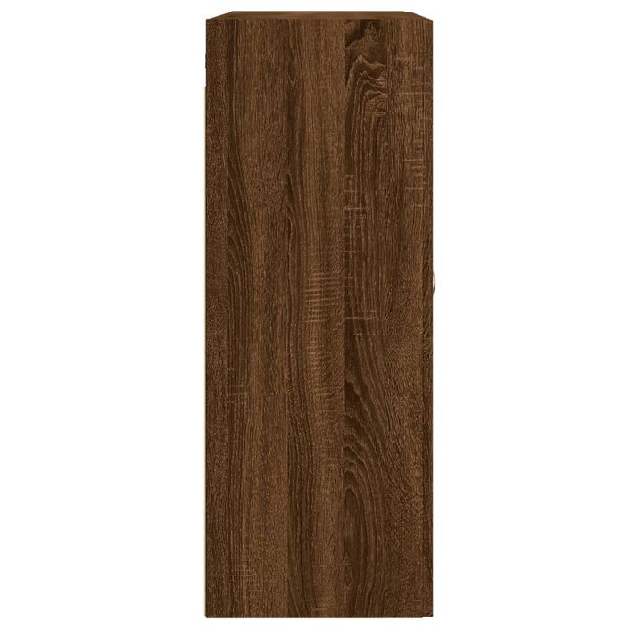 Armoire murale chêne marron 69,5x34x90 cm bois d'ingénierie - Photo n°8