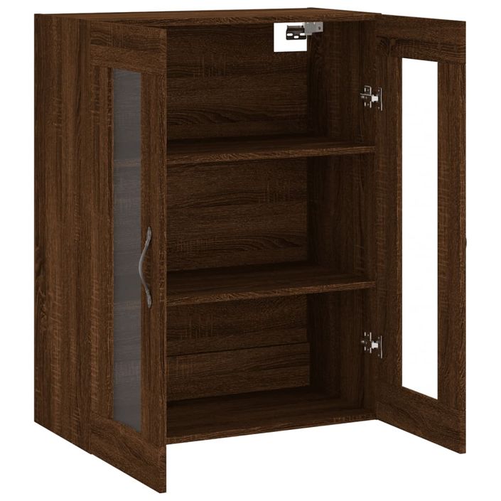 Armoire murale chêne marron 69,5x34x90 cm bois d'ingénierie - Photo n°6