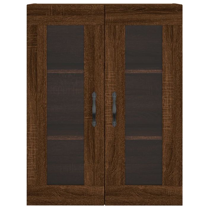 Armoire murale chêne marron 69,5x34x90 cm bois d'ingénierie - Photo n°7