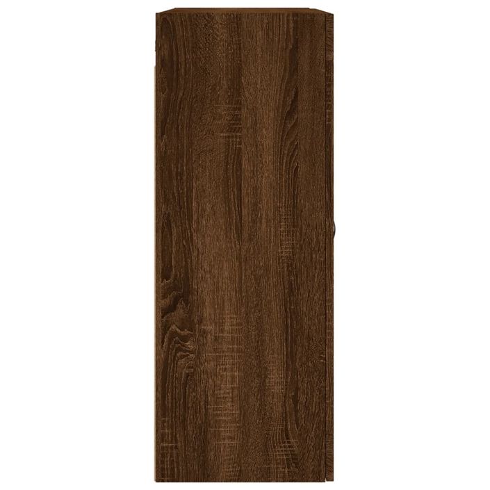 Armoire murale chêne marron 69,5x34x90 cm bois d'ingénierie - Photo n°8