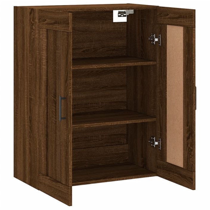 Armoire murale chêne marron 69,5x34x90 cm bois d'ingénierie - Photo n°6