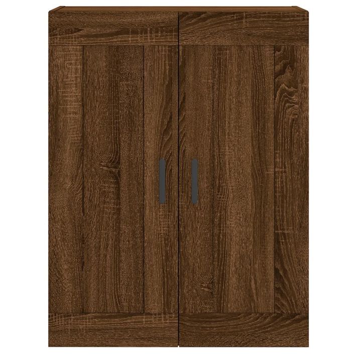 Armoire murale chêne marron 69,5x34x90 cm bois d'ingénierie - Photo n°7