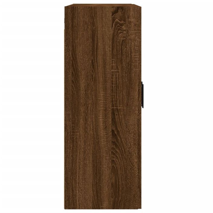 Armoire murale chêne marron 69,5x34x90 cm bois d'ingénierie - Photo n°8