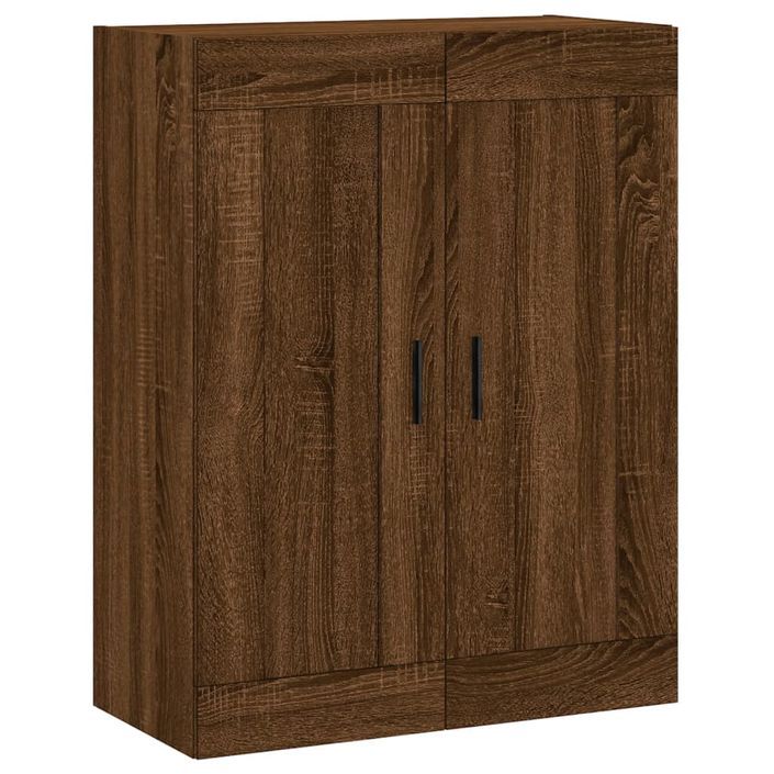 Armoire murale chêne marron 69,5x34x90 cm bois d'ingénierie - Photo n°1