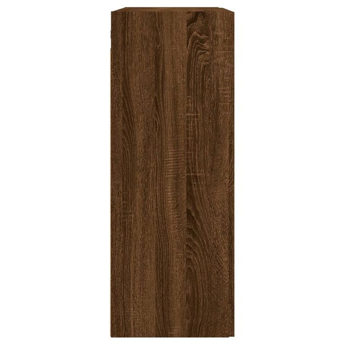 Armoire murale chêne marron 69,5x34x90 cm bois d'ingénierie - Photo n°8