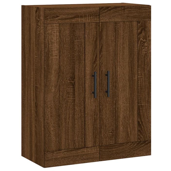 Armoire murale chêne marron 69,5x34x90 cm bois d'ingénierie - Photo n°1