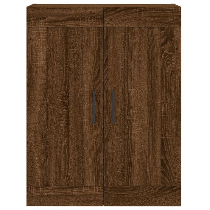 Armoire murale chêne marron 69,5x34x90 cm bois d'ingénierie - Photo n°6