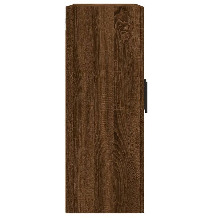 Armoire murale chêne marron 69,5x34x90 cm bois d'ingénierie - Photo n°8