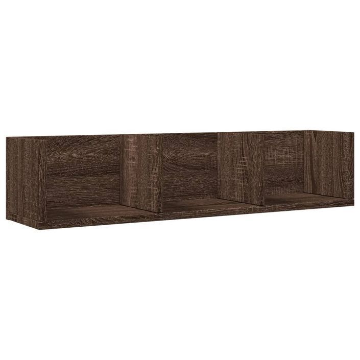 Armoire murale chêne marron 75x18x16,5 cm bois d'ingénierie - Photo n°1