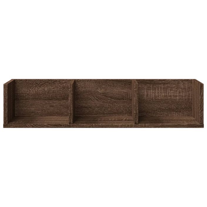 Armoire murale chêne marron 75x18x16,5 cm bois d'ingénierie - Photo n°5