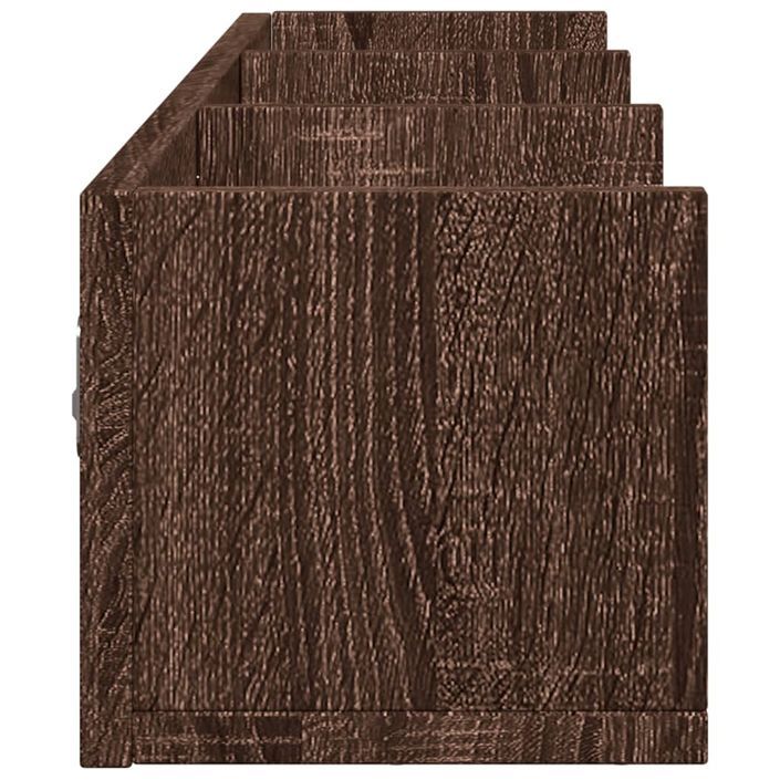 Armoire murale chêne marron 75x18x16,5 cm bois d'ingénierie - Photo n°6