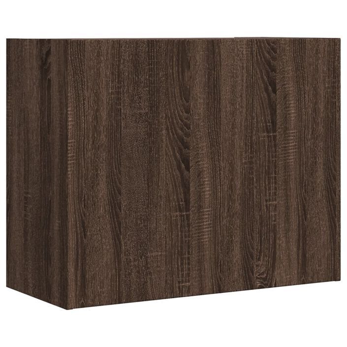 Armoire murale chêne marron 75x35x60 cm bois d'ingénierie - Photo n°6