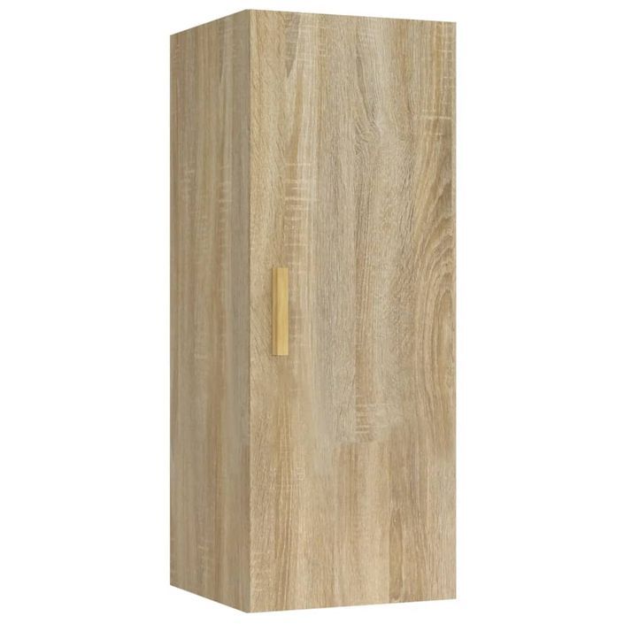 Armoire murale Chêne sonoma 34,5x34x90 cm Bois d'ingénierie - Photo n°2