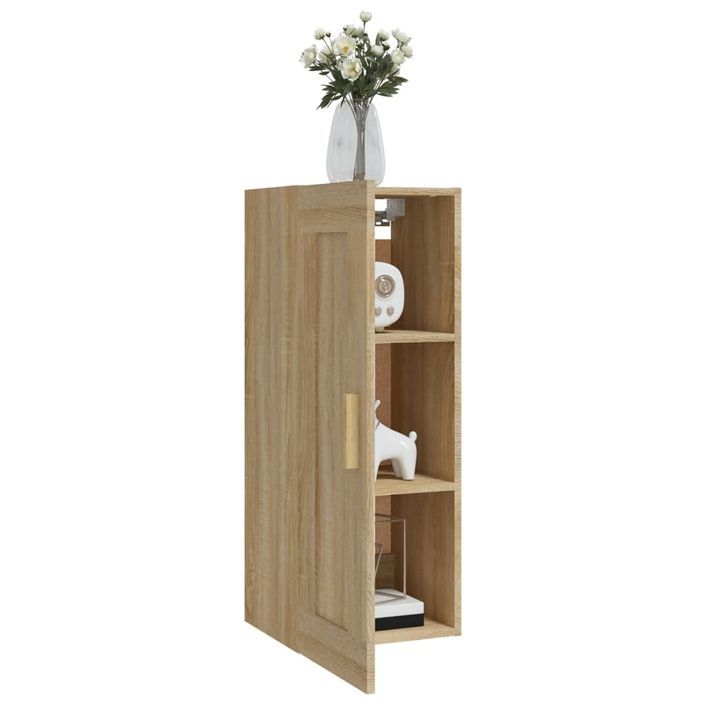 Armoire murale Chêne sonoma 35x34x90 cm Bois d'ingénierie - Photo n°4