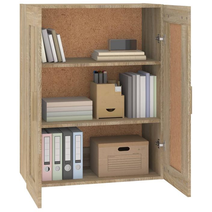 Armoire murale chêne sonoma 69,5x32,5x90 cm bois ingénierie - Photo n°4