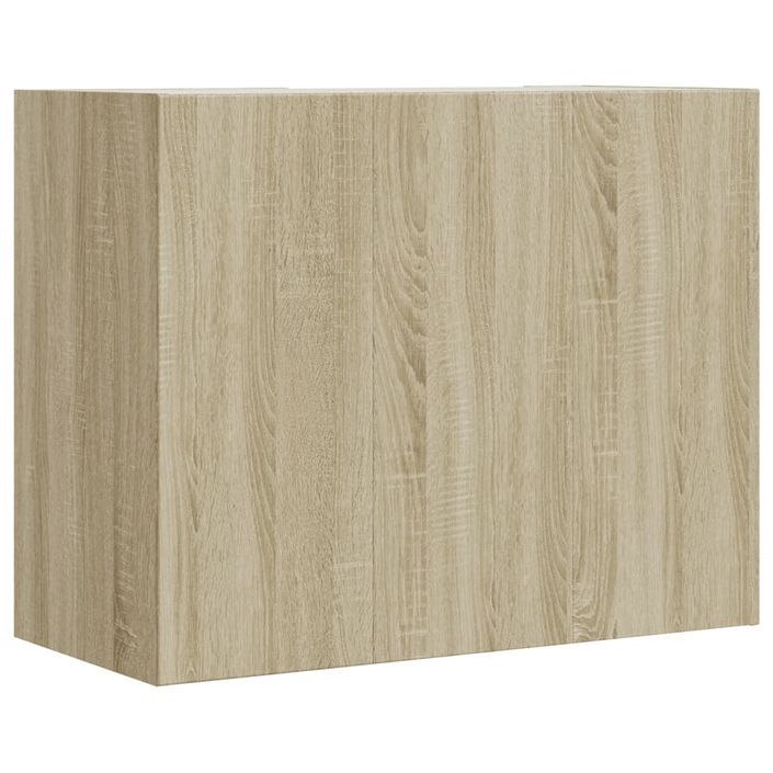 Armoire murale chêne sonoma 75x35x60 cm bois d'ingénierie - Photo n°6