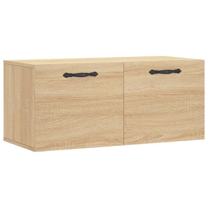 Armoire murale chêne sonoma 80x36,5x35 cm bois d'ingénierie - Photo n°1